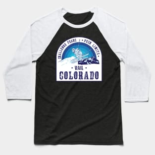 Ski Vail Colorado Baseball T-Shirt